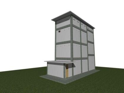 mô hình nhà yến 3d thiết bị nhà yến pvh