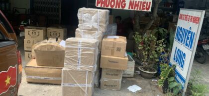 đơn hàng thiết bị nhà yến và gỗ nhà yến đi hàng ngày của pvh