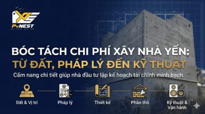 banner bài viết chi phí xây dựng nhà yến của nhà yến pvnest